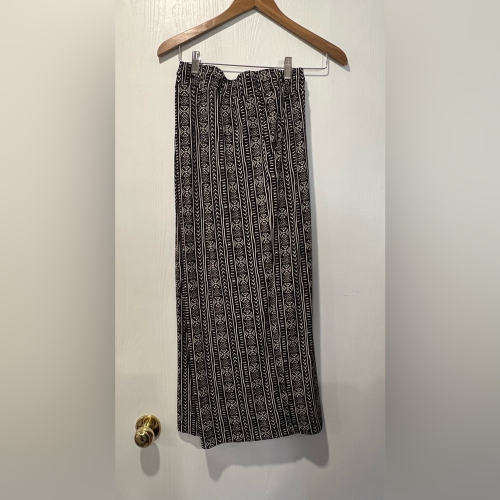 Wide leg drawstring pants
